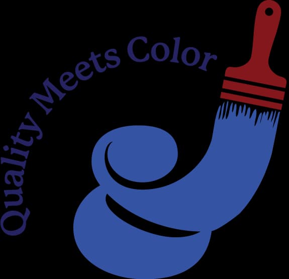 Brand artboard reading Quality Meets Color